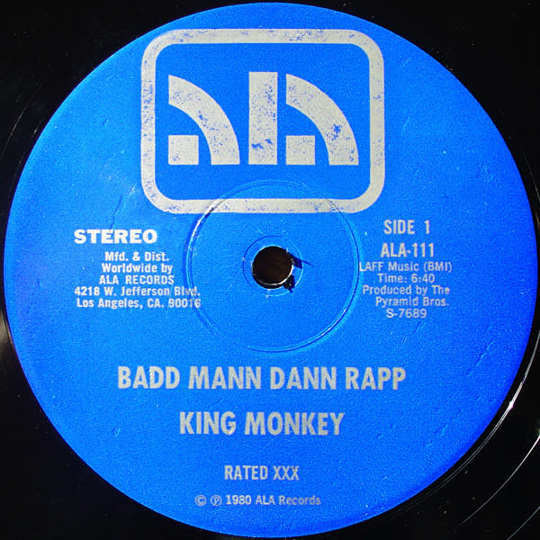 King Monkey - Badd Mann Dann Rapp - Vinyl, 12", 33 ⅓ RPM, Stereo - 366664096
