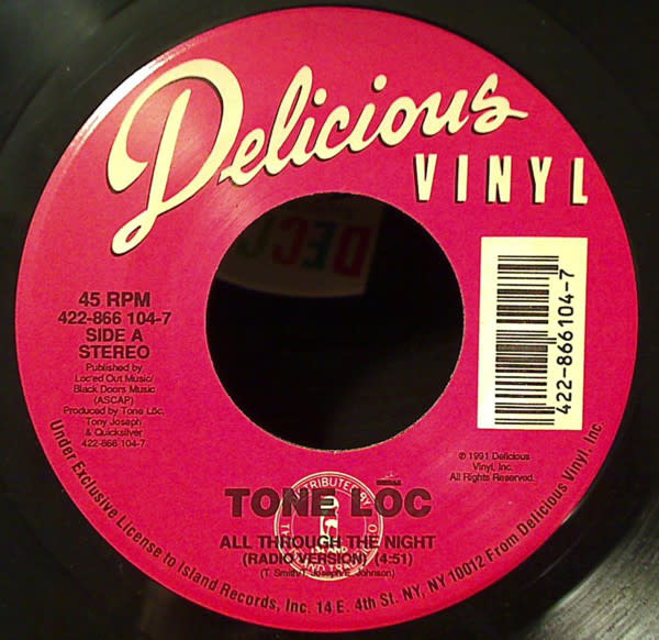Tone Loc - All Through The Night - Vinyl, 7", 45 RPM, Single - 297066553