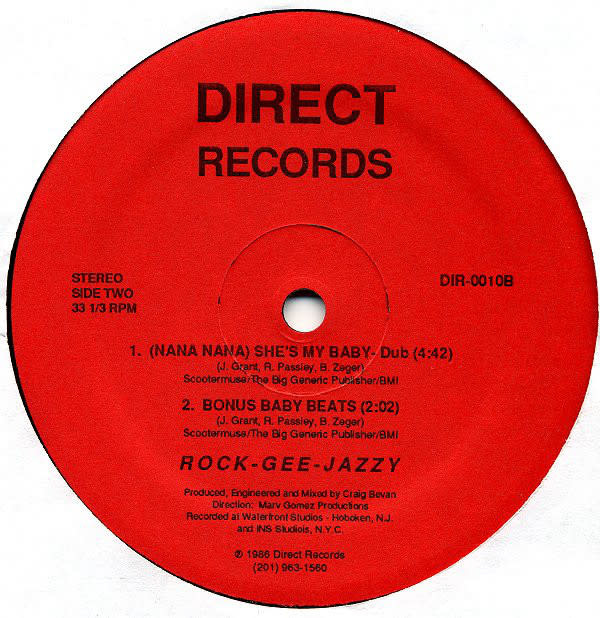 Rock Gee Jazzy Nana Nana She S My Baby Vinyl 12 33 Rpm Vinyl Index