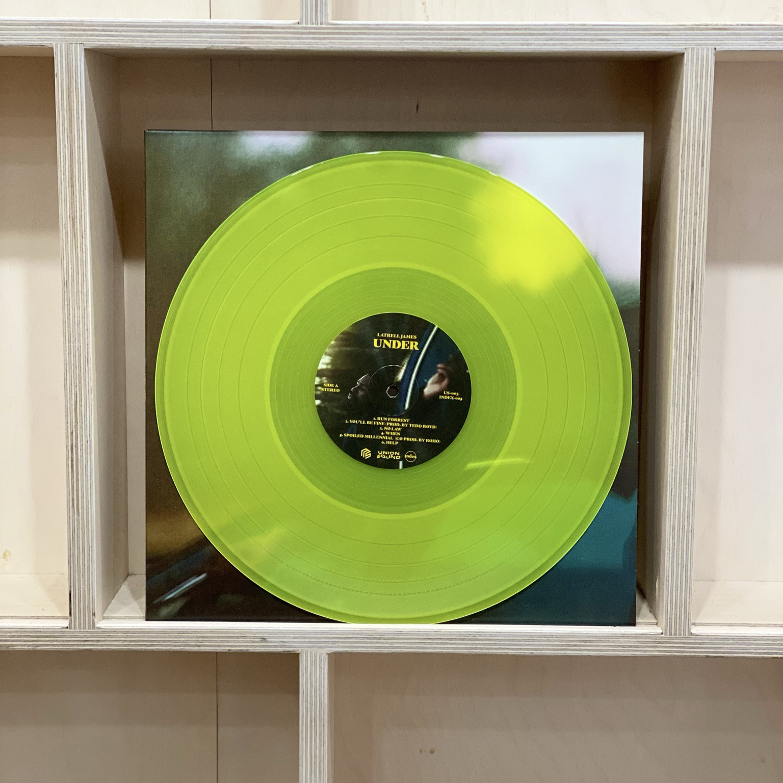 Latrell James - Under - Vinyl, 12", EP, Limited Edition, Numbered, Neon Yellow