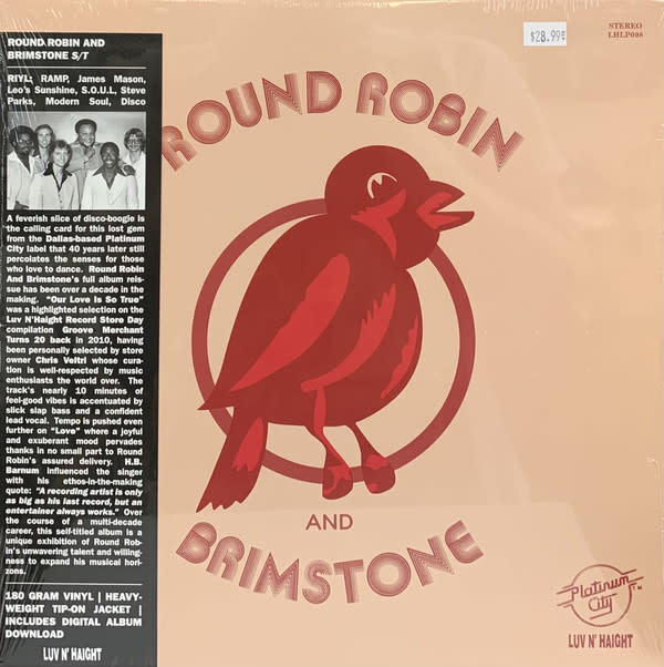 Round Robin And Brimstone - Round Robin And Brimstone - Vinyl, LP, Album, Record Store Day, Limited Edition, Reissue - 727108744