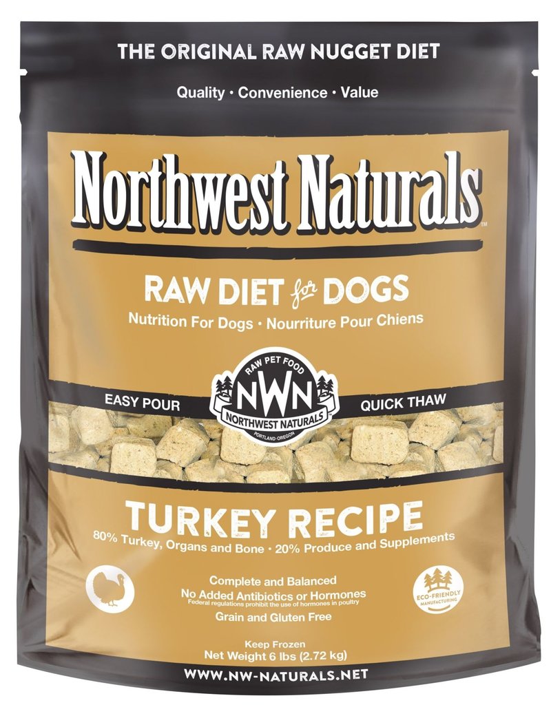 NWN Frozen Raw Nuggets Turkey Dog 6 St Petersbark, LLC