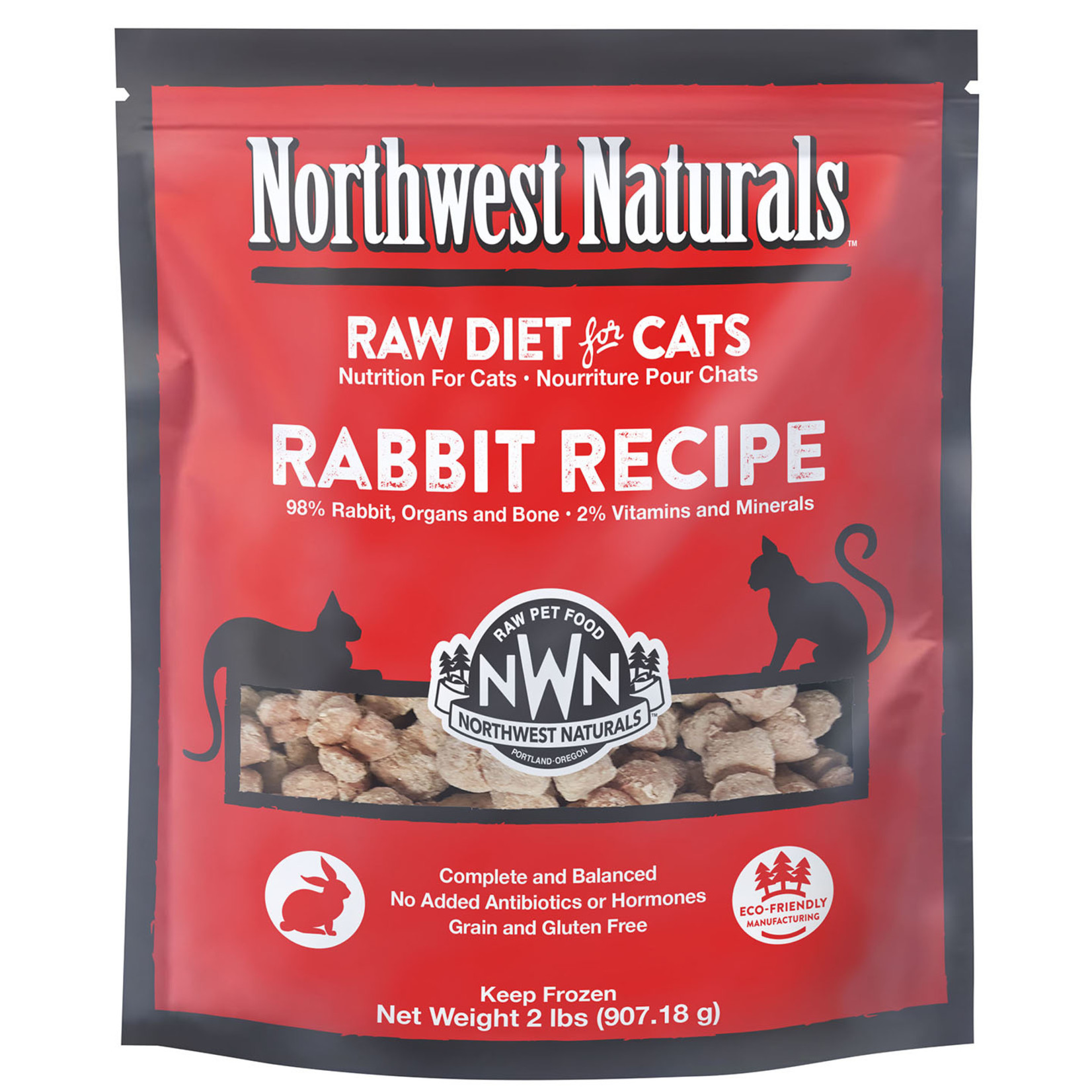 Northwest Naturals Northwest Naturals Frozen Raw Rabbit Cat Food 2lb
