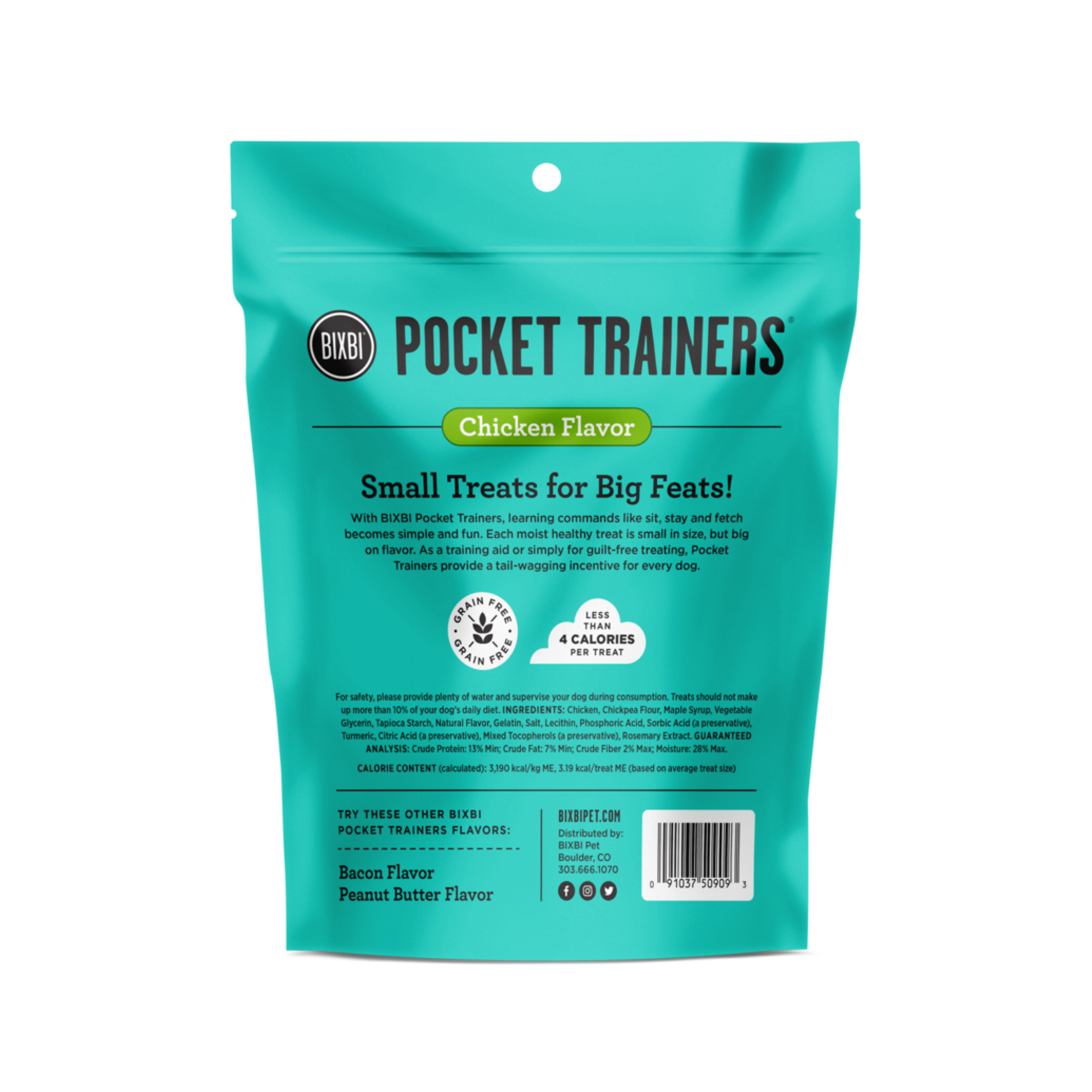 Bixbi Bixbi Pocket Trainers Chicken Dog Treat 6oz