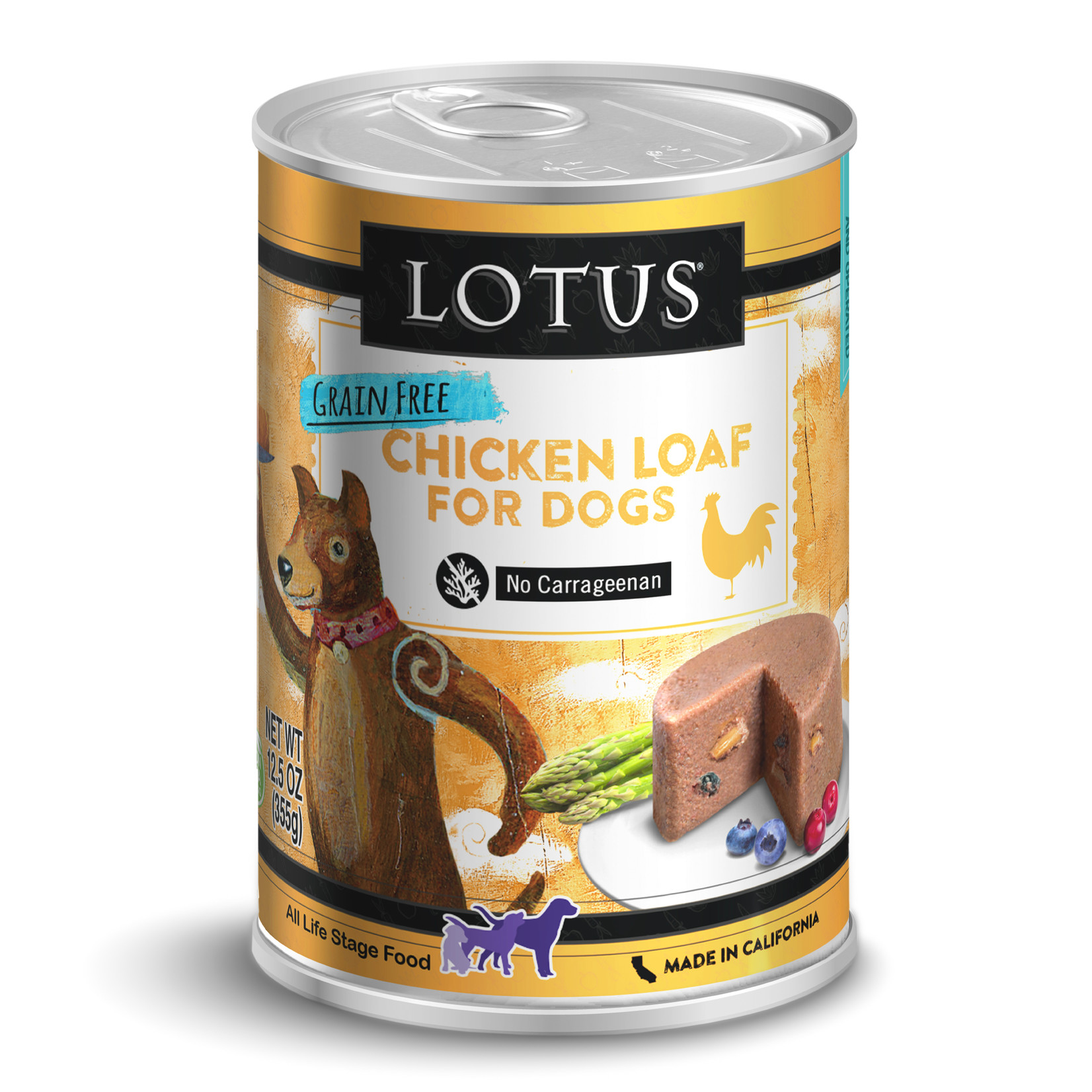 Lotus Lotus Chicken Loaf Canned Dog Food 12.5oz