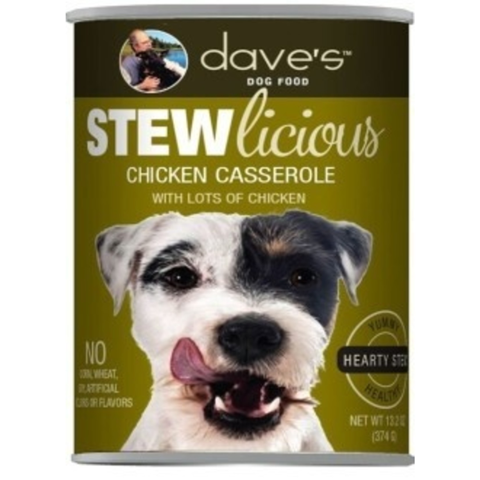 Dave's Pet Food Dave's Stewlicious Chicken Casserole Canned Dog Food 13oz