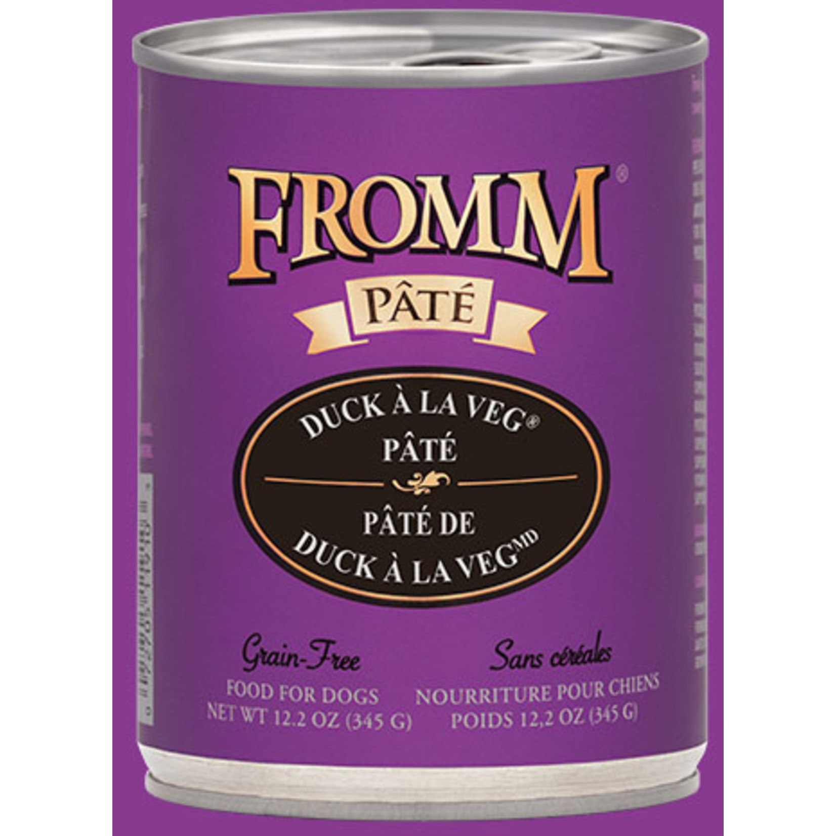 Fromm Family Fromm Duck à La Veg Pâté Can Canned Dog Food  12.2oz