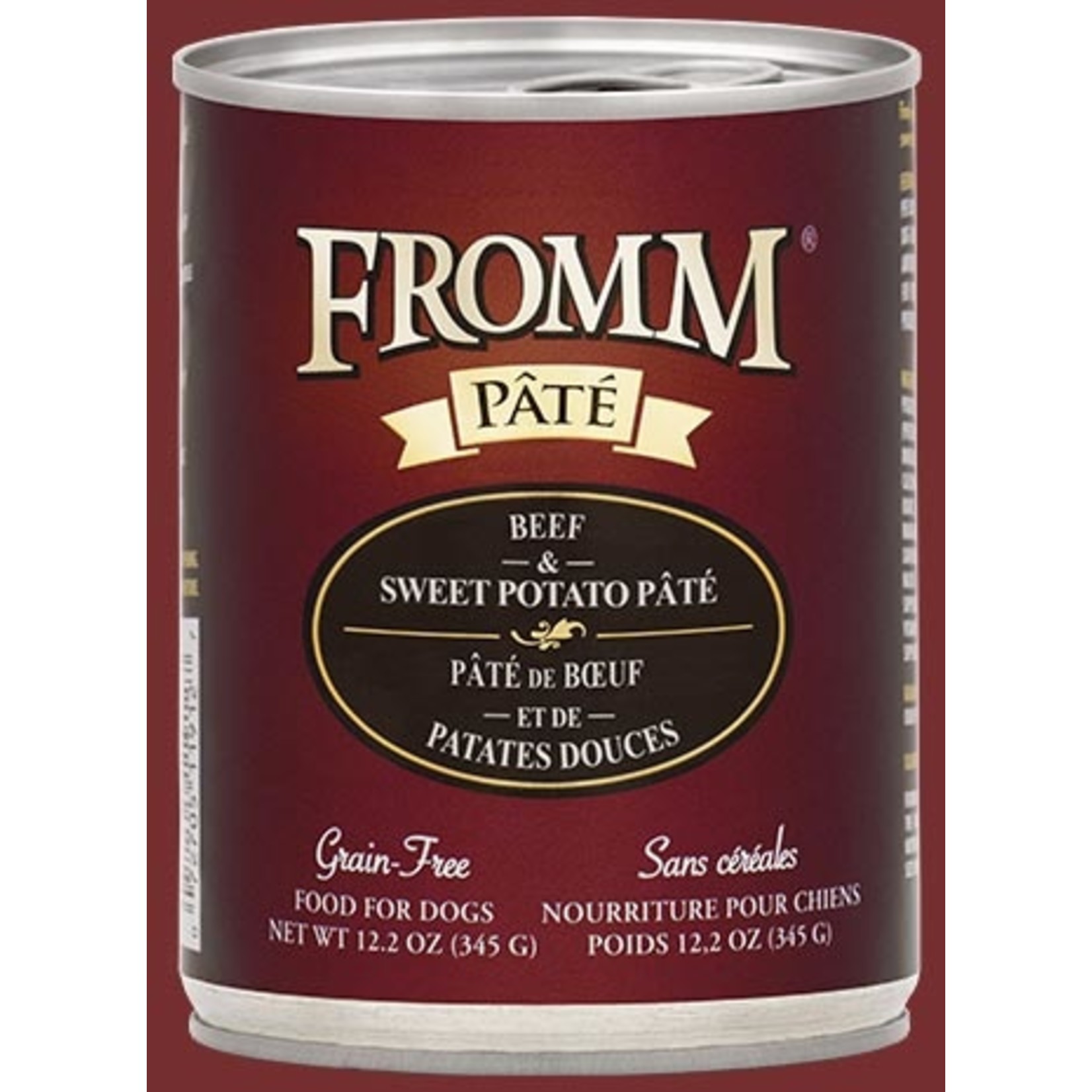 Fromm Family Fromm Beef and Sweet Potato Pâté Canned Dog Food 12.2oz