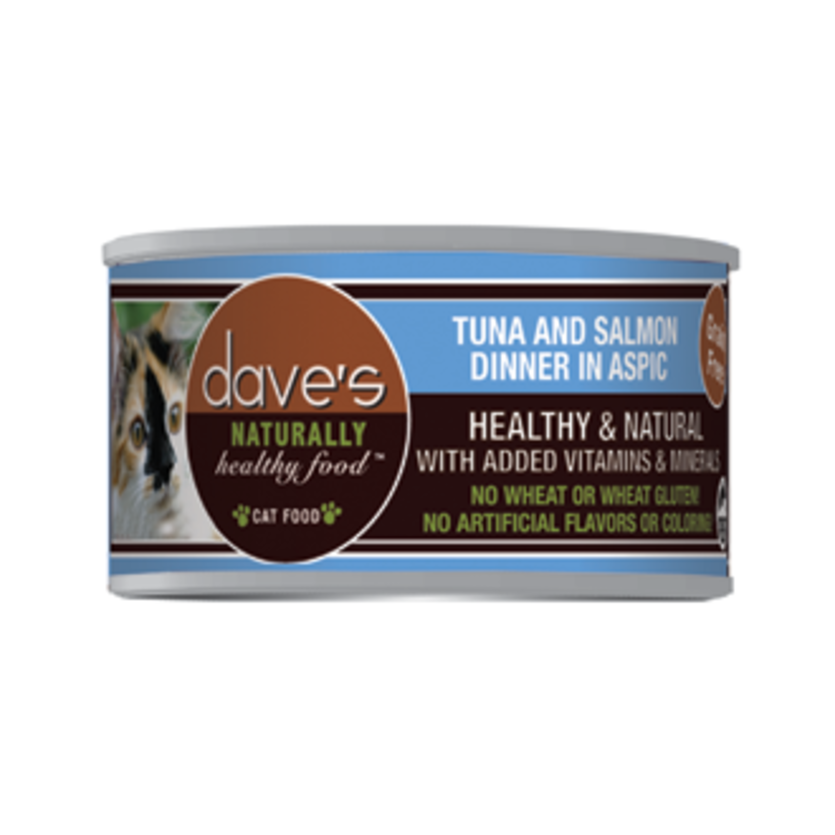 Dave's Pet Food Dave's GF Tuna & Salmon in Aspic Canned Cat Food 5.5oz