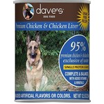 Dave's Pet Food Dave's 95% Chicken and Chicken Liver Canned Dog Food 12.5oz
