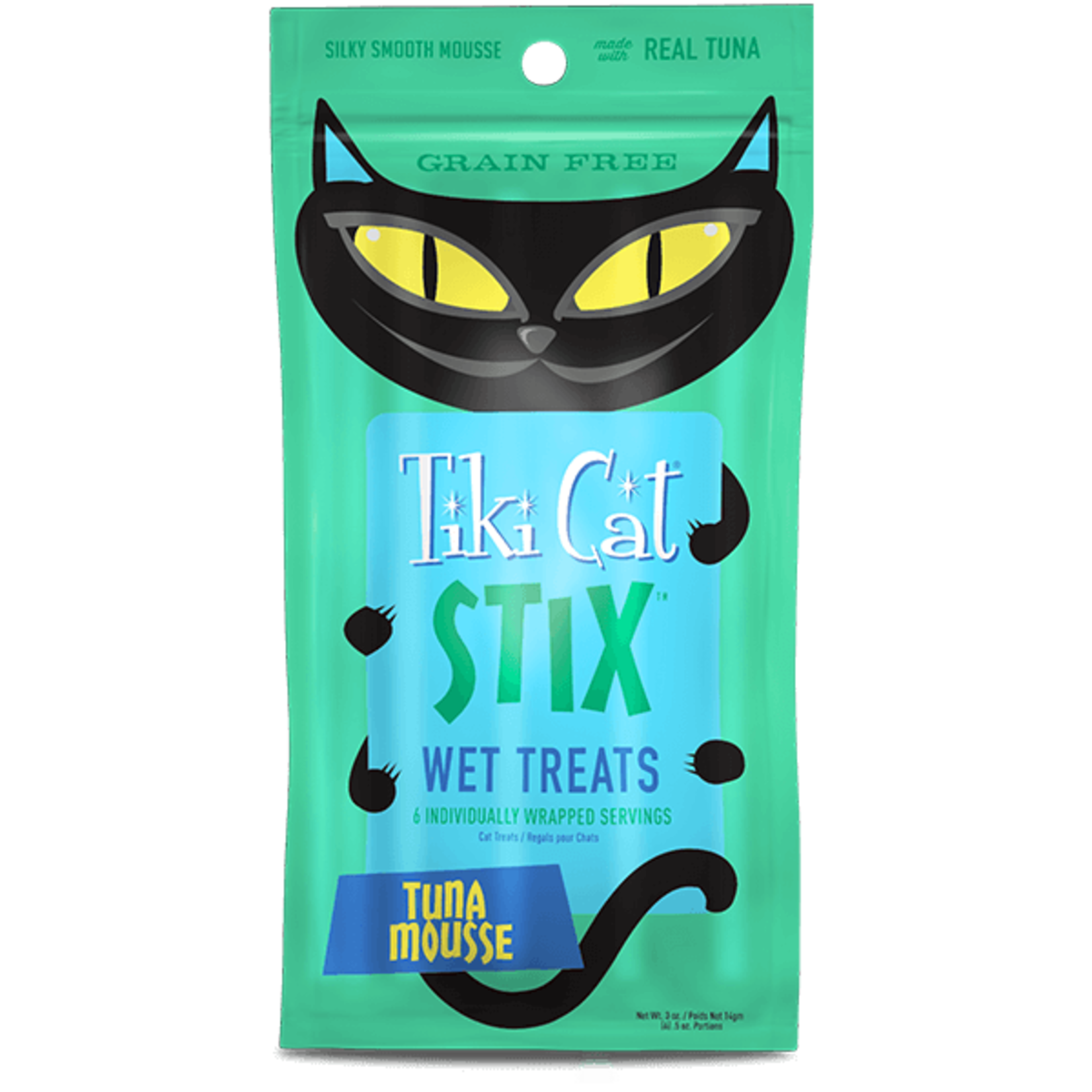Tiki Cat & Tiki Dog Tiki Cat Stix Tuna Mousse Cat Treat 6x3oz