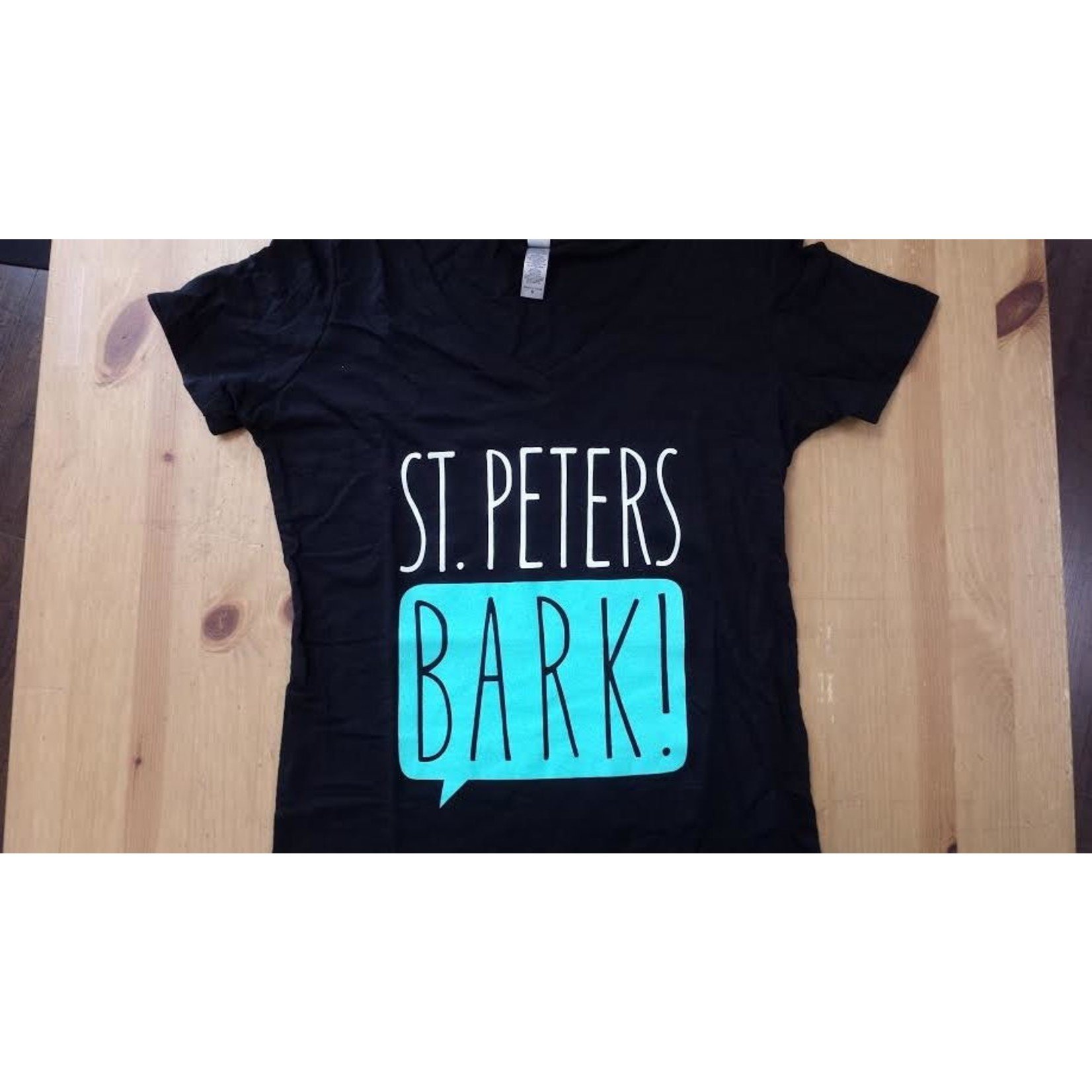 St PetersBARK! St. PetersBARK! Slim Fit V Neck T-Shirt Black