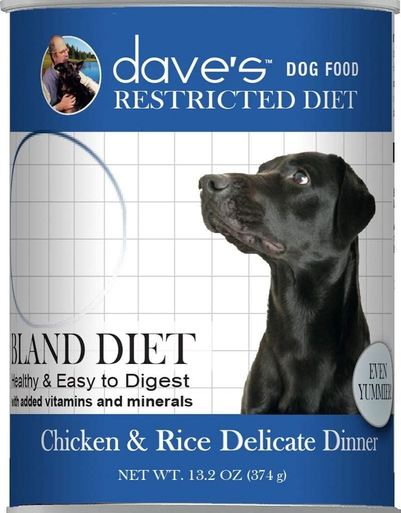 DAVES Bland Diet Chicken Rice Can Dog 13.2oz - St Petersbark, LLC