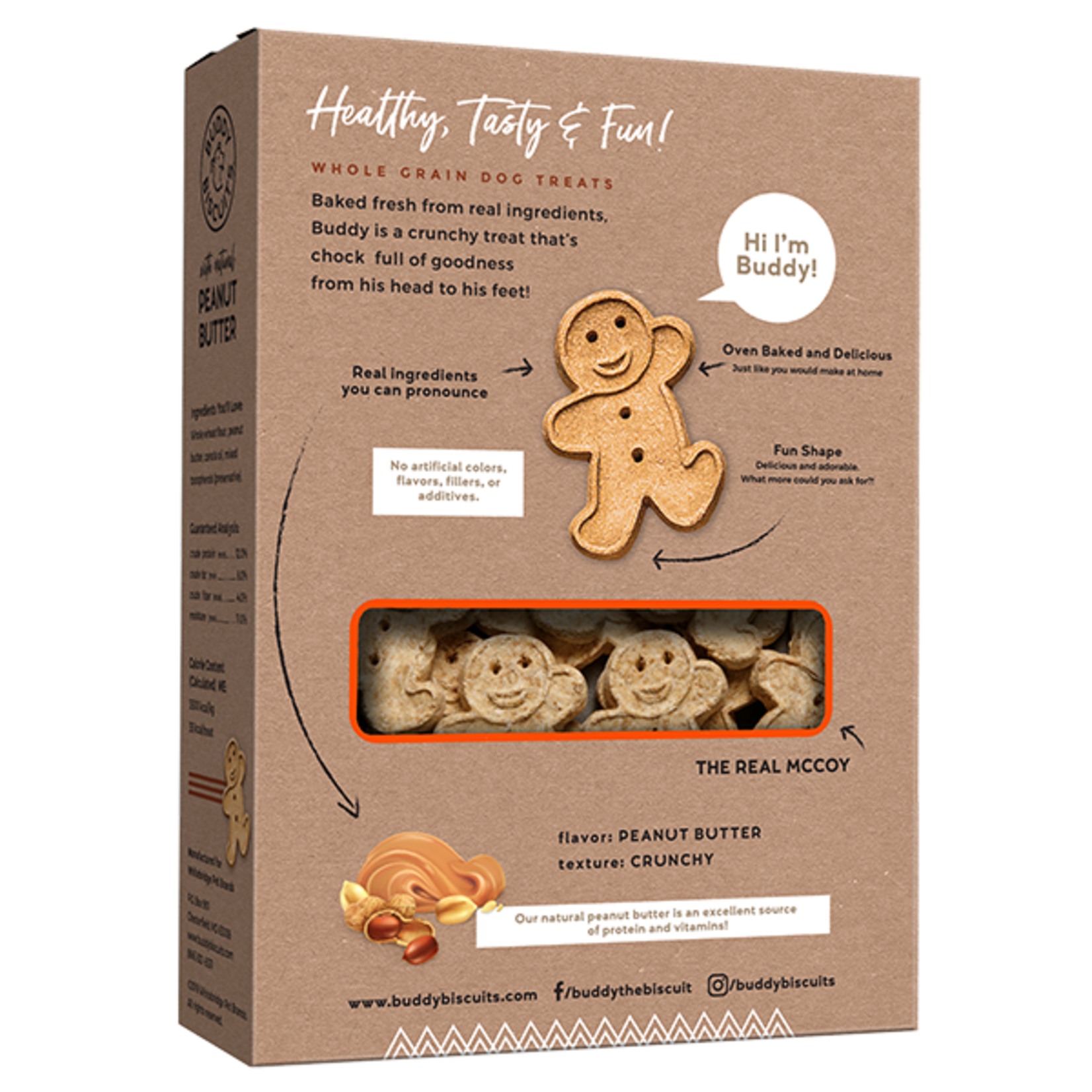 Cloud Star Buddy Biscuits Oven Baked Peanut Butter Dog Treats 16oz