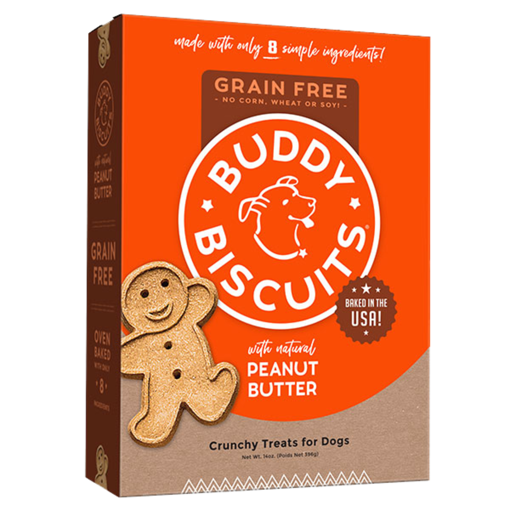 Cloud Star Buddy Biscuits Grain Free Oven Baked Peanut Butter Dog Treats 14oz