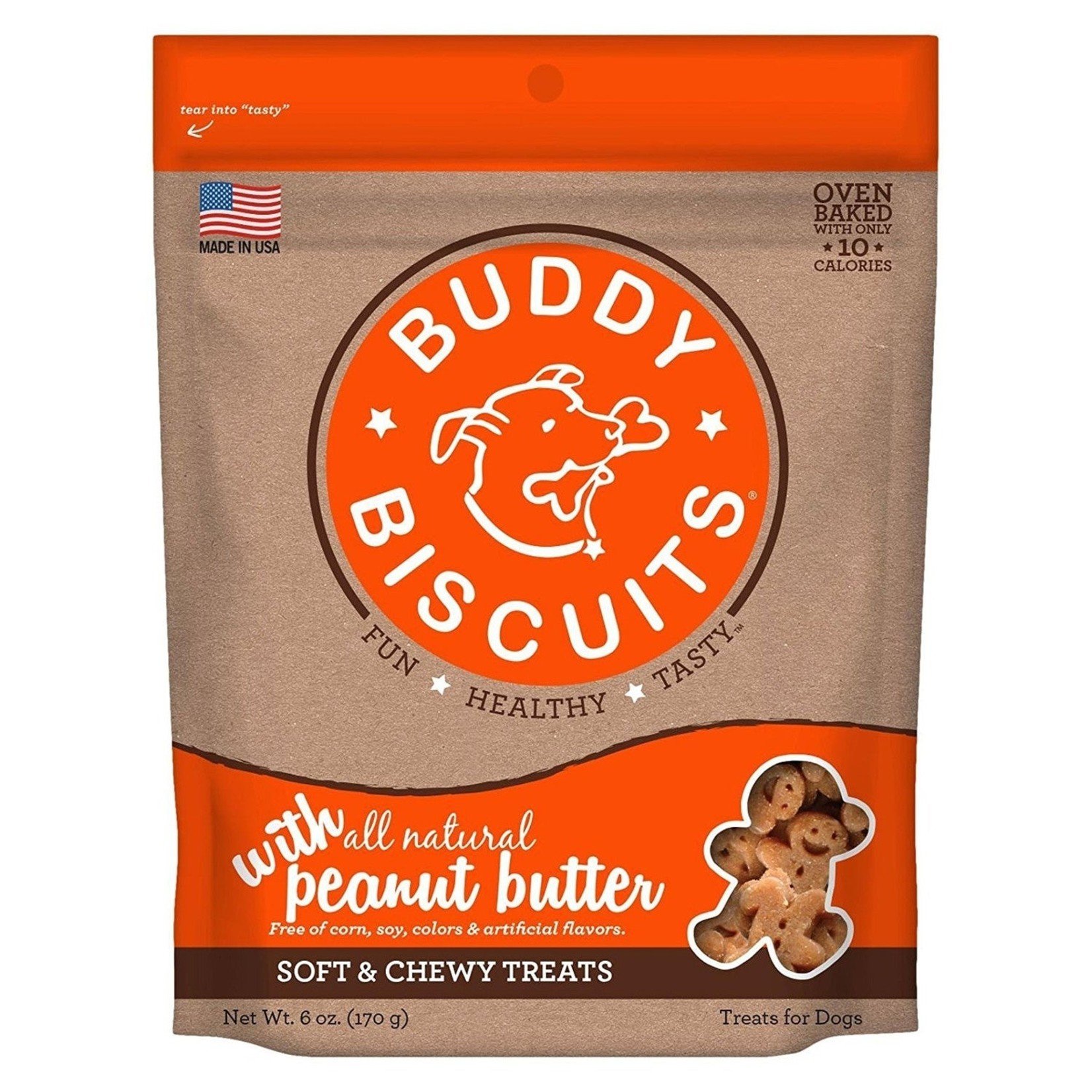 Cloud Star Buddy Biscuits Soft & Chewy Peanut Butter Dog Treats 6oz