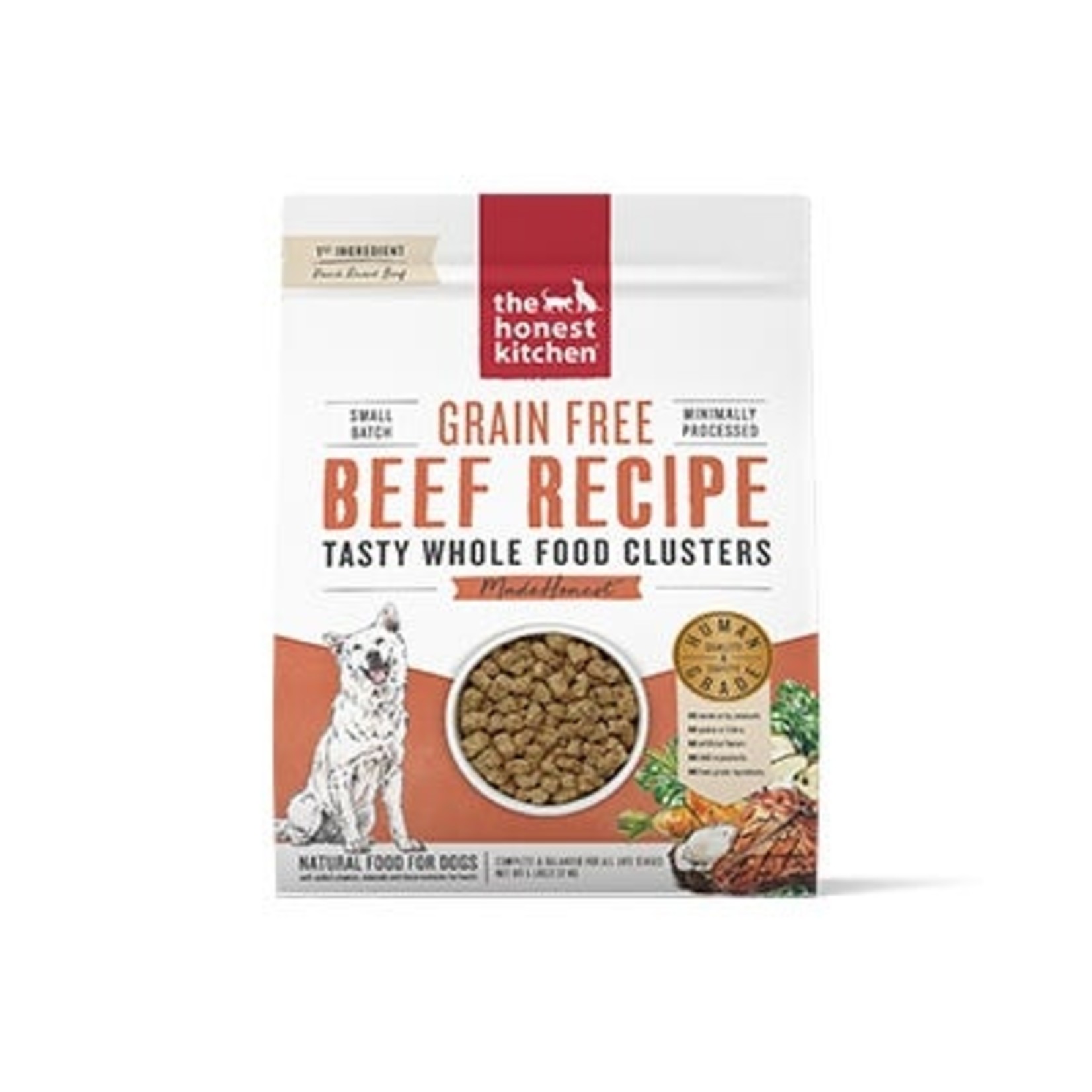 Honest Kitchen Whole Food Clusters Grain Free Beef Dog Food