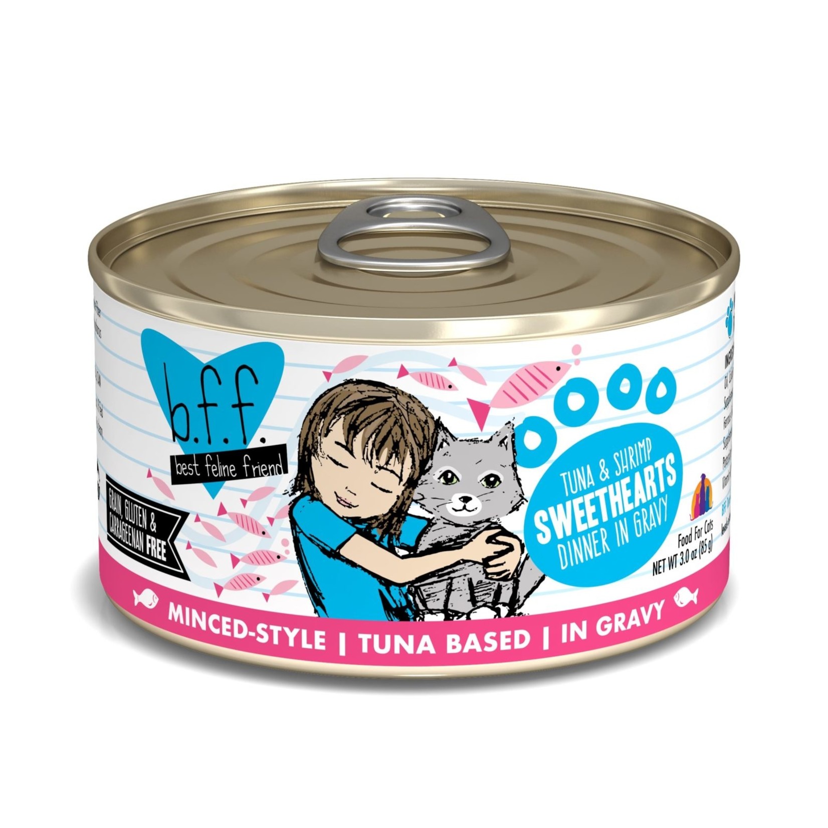 Weruva WERUVA BFF Tuna & Shrimp Sweethearts Cat Can 3oz