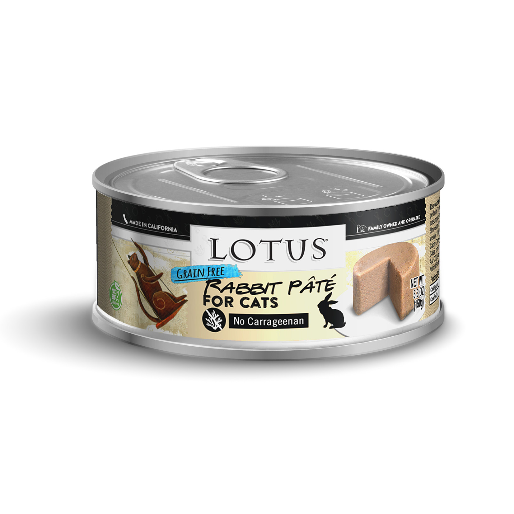 Lotus Lotus Rabbit Pate Canned Cat Food