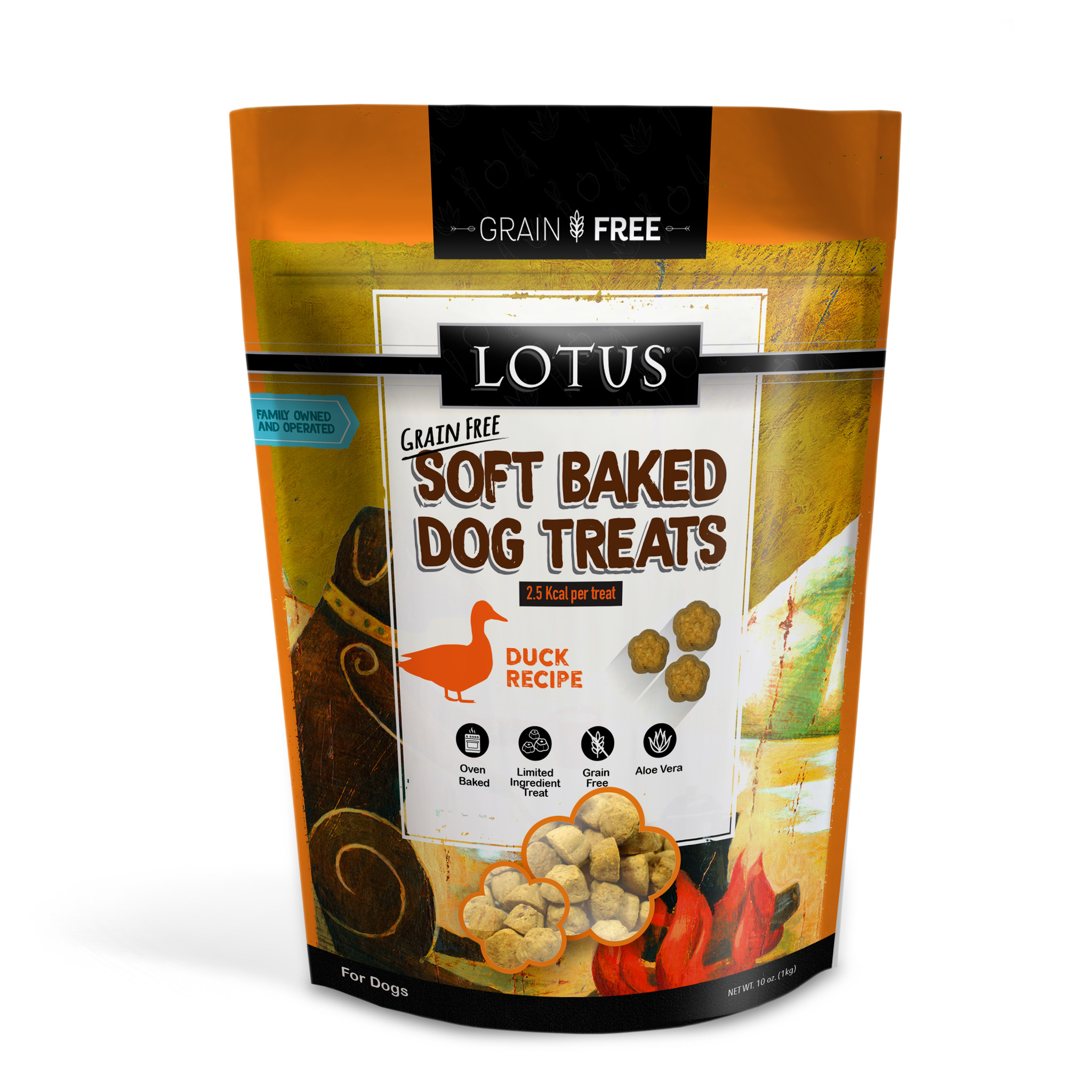 LOTUS GF Duck Treat Dog 10oz - St Petersbark, LLC