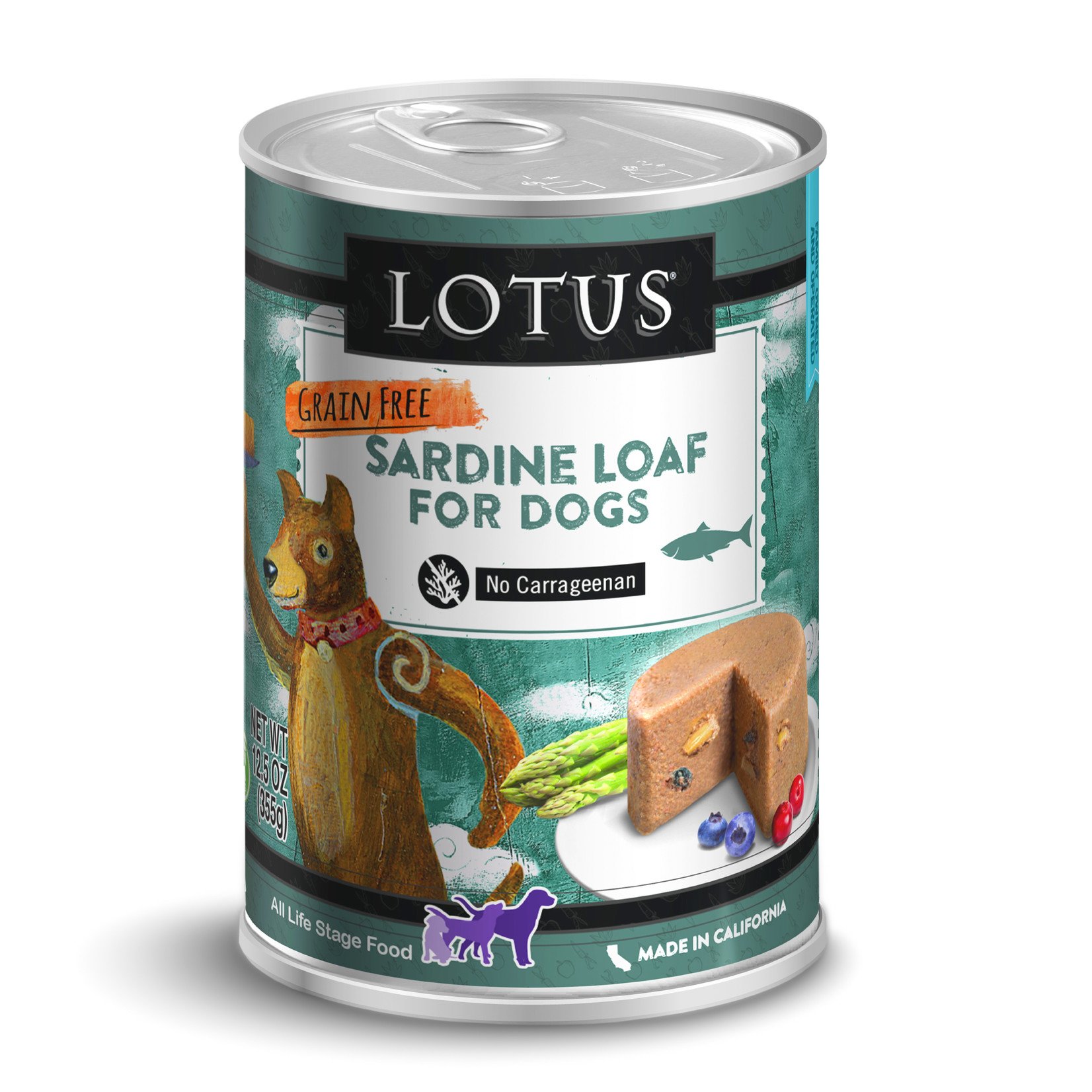 Lotus Lotus Sardine Loaf Dog Canned Food 12.5oz