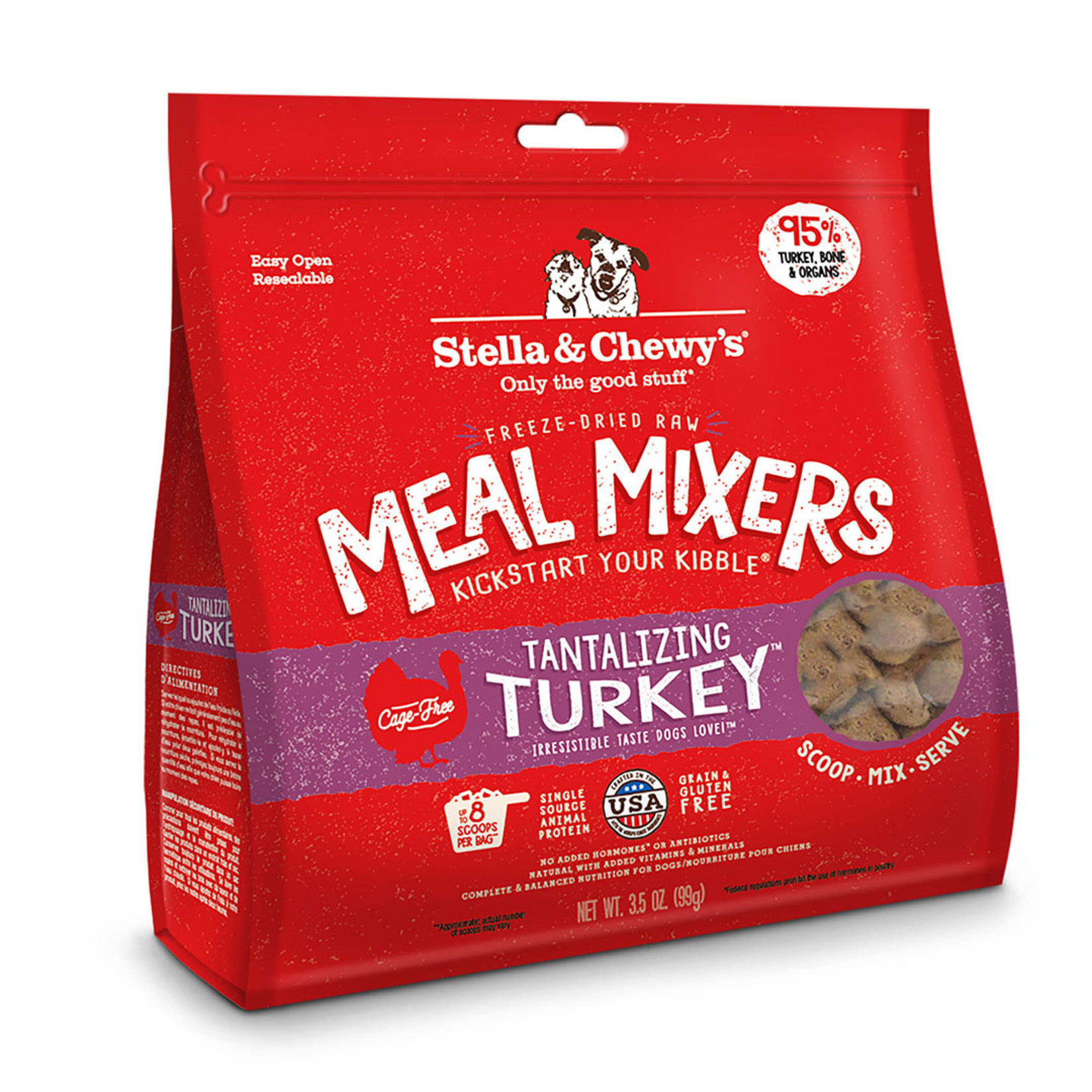 Stella & Chewys Stella & Chewy's Freeze Dried Meal Mixers Tantalizing Turkey Dog Food