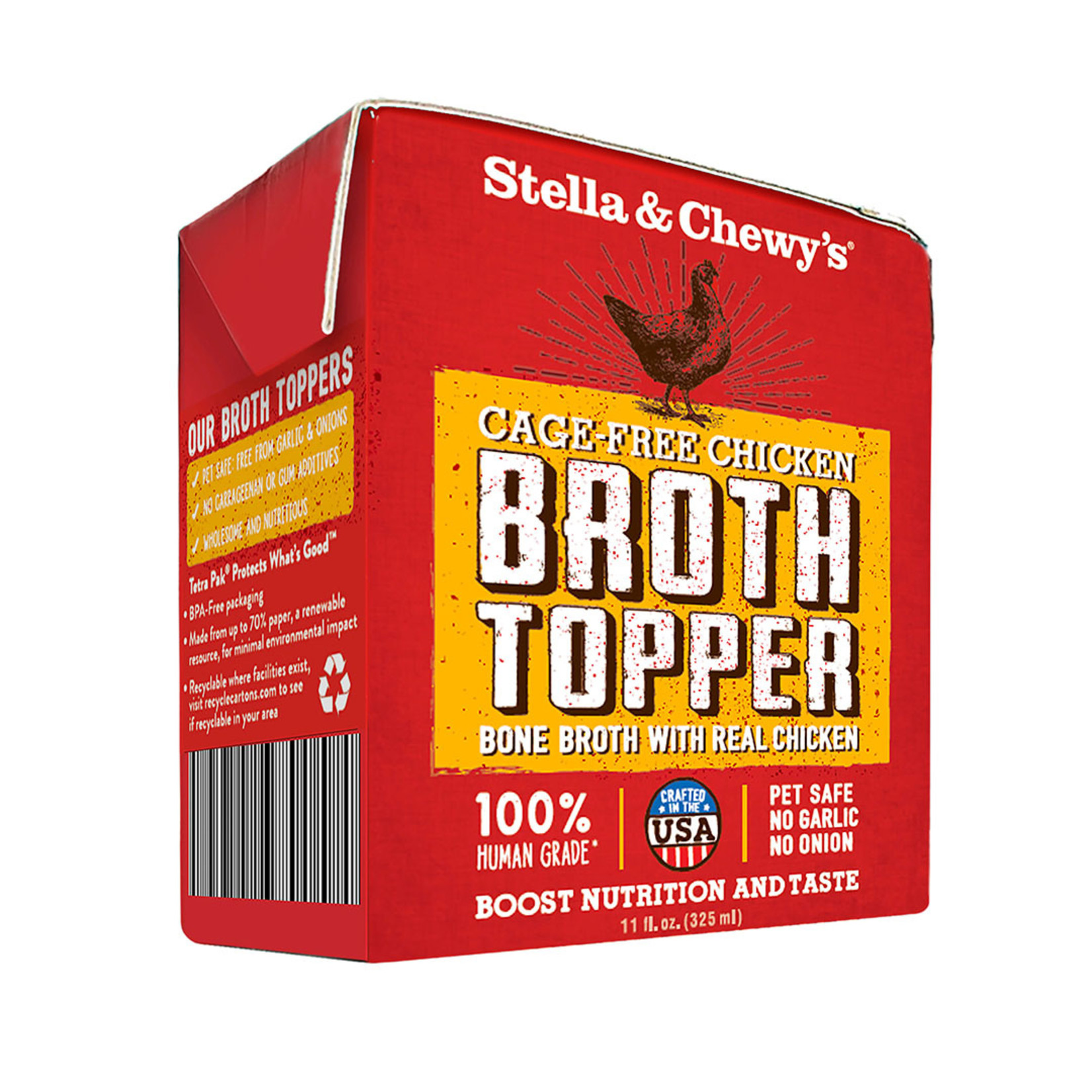 Stella & Chewys Stella & Chewy's Cage-Free Chicken Broth Topper Dog Can 11oz