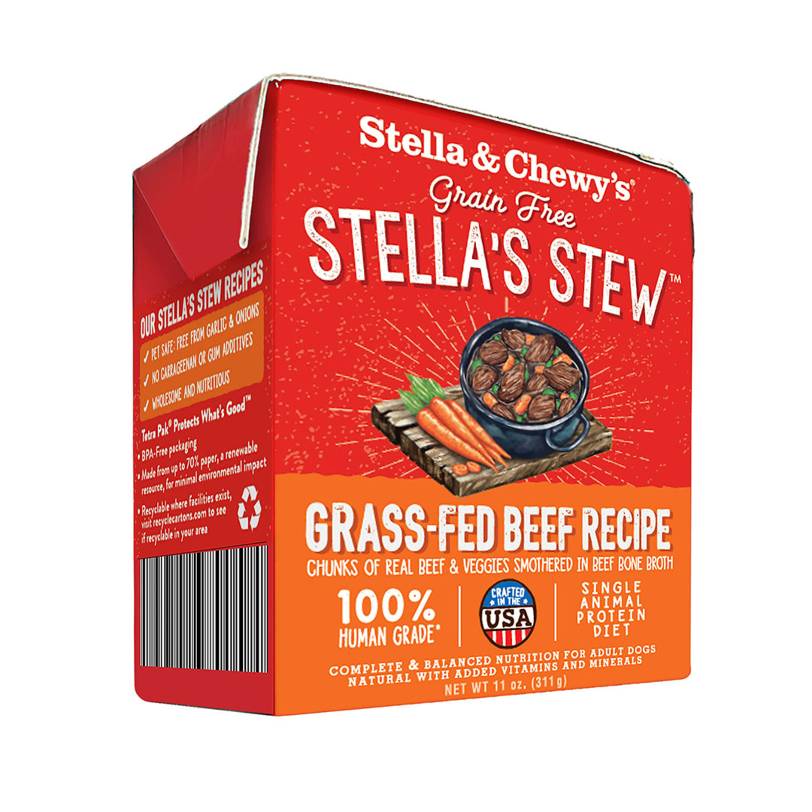 Stella & Chewys Stella & Chewy's Stew Grass-Fed Beef Canned Dog Food 11oz