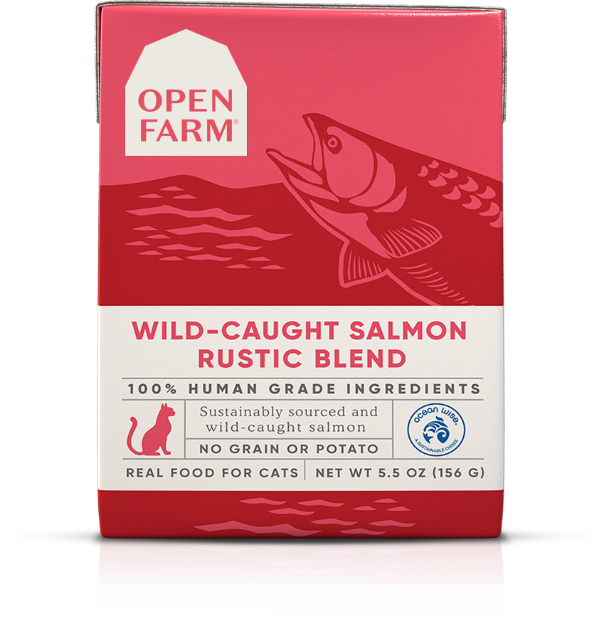 OPEN FARM Salmon Rustic Blend Can CAT 5.5oz St Petersbark, LLC