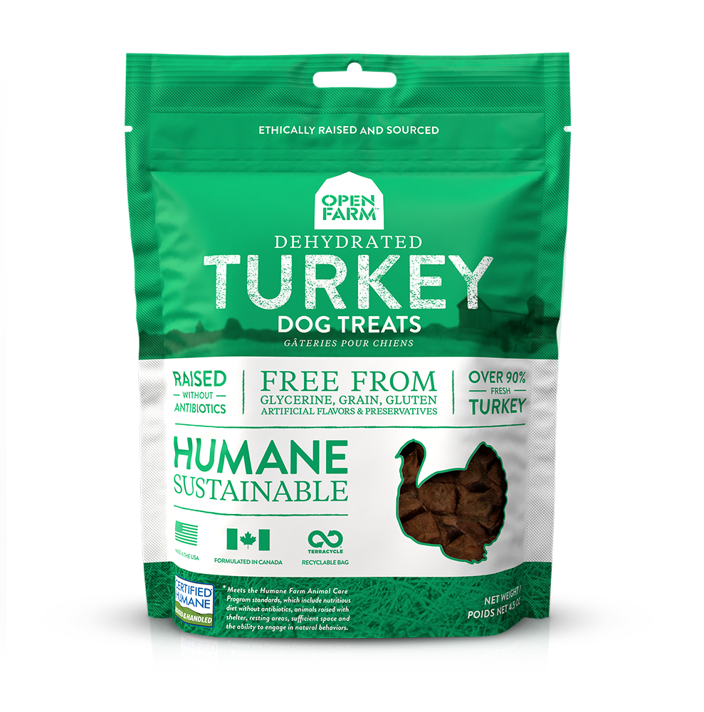 OPEN FARM Dehydrated Turkey Treats Dog 4.5oz St Petersbark, LLC
