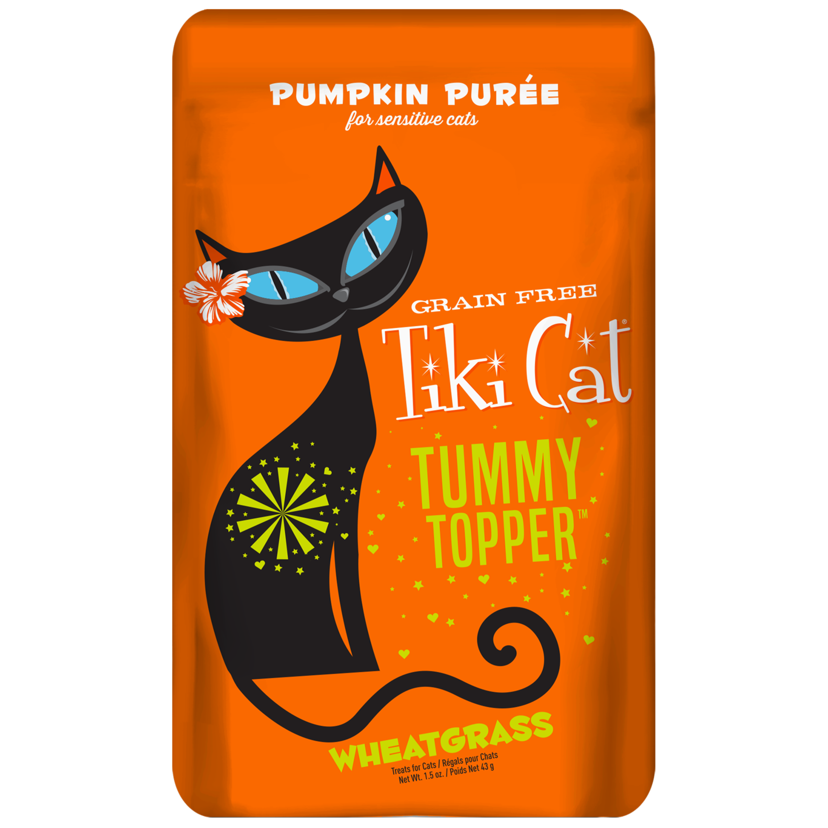 Tiki Cat & Tiki Dog Tiki Cat Tummy Topper Pumpkin & Wheatgrass Cat Pouch 1.5oz