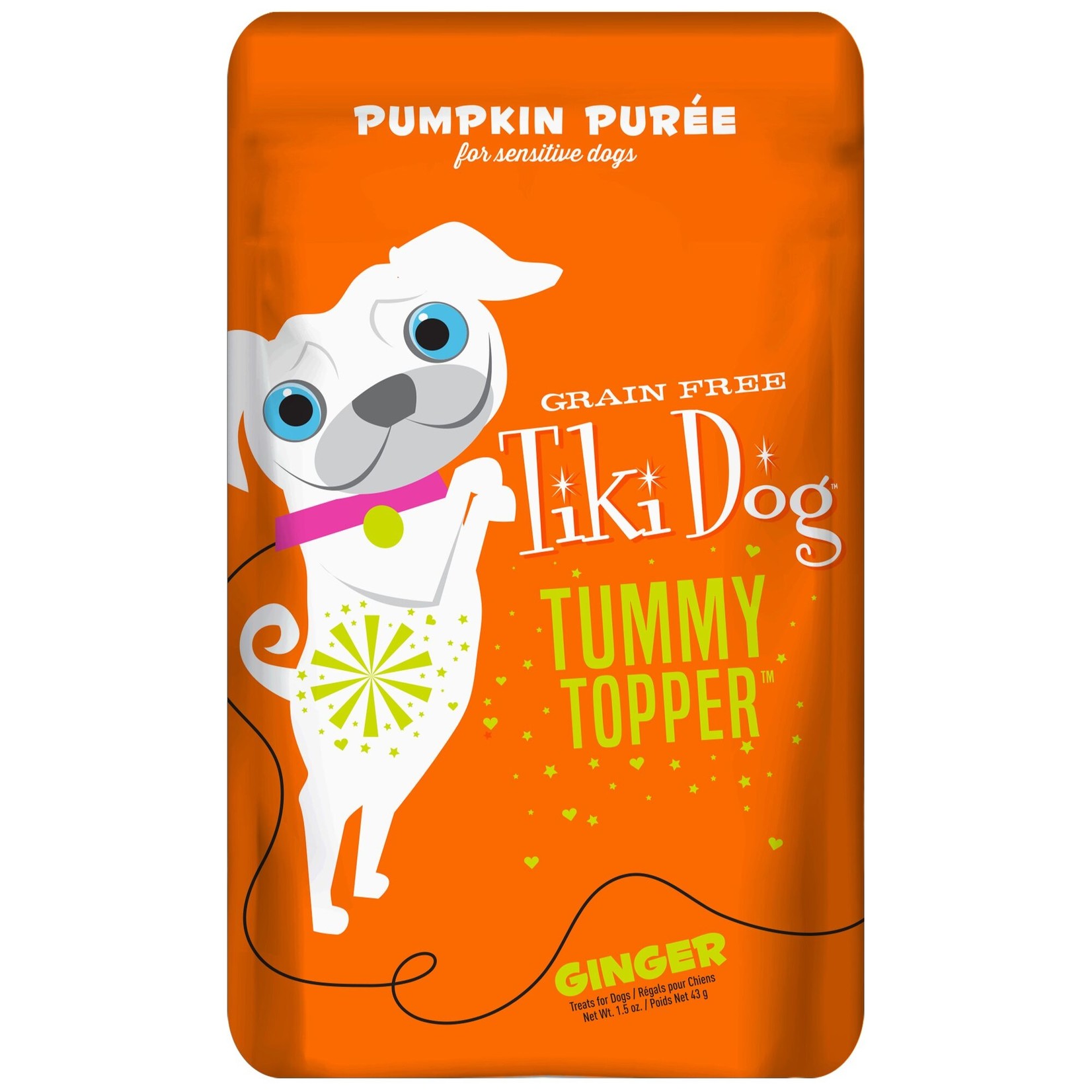 Tiki Cat & Tiki Dog Tiki Dog Tummy Topper Pumpkin & Ginger Dog Pouch 1.5oz