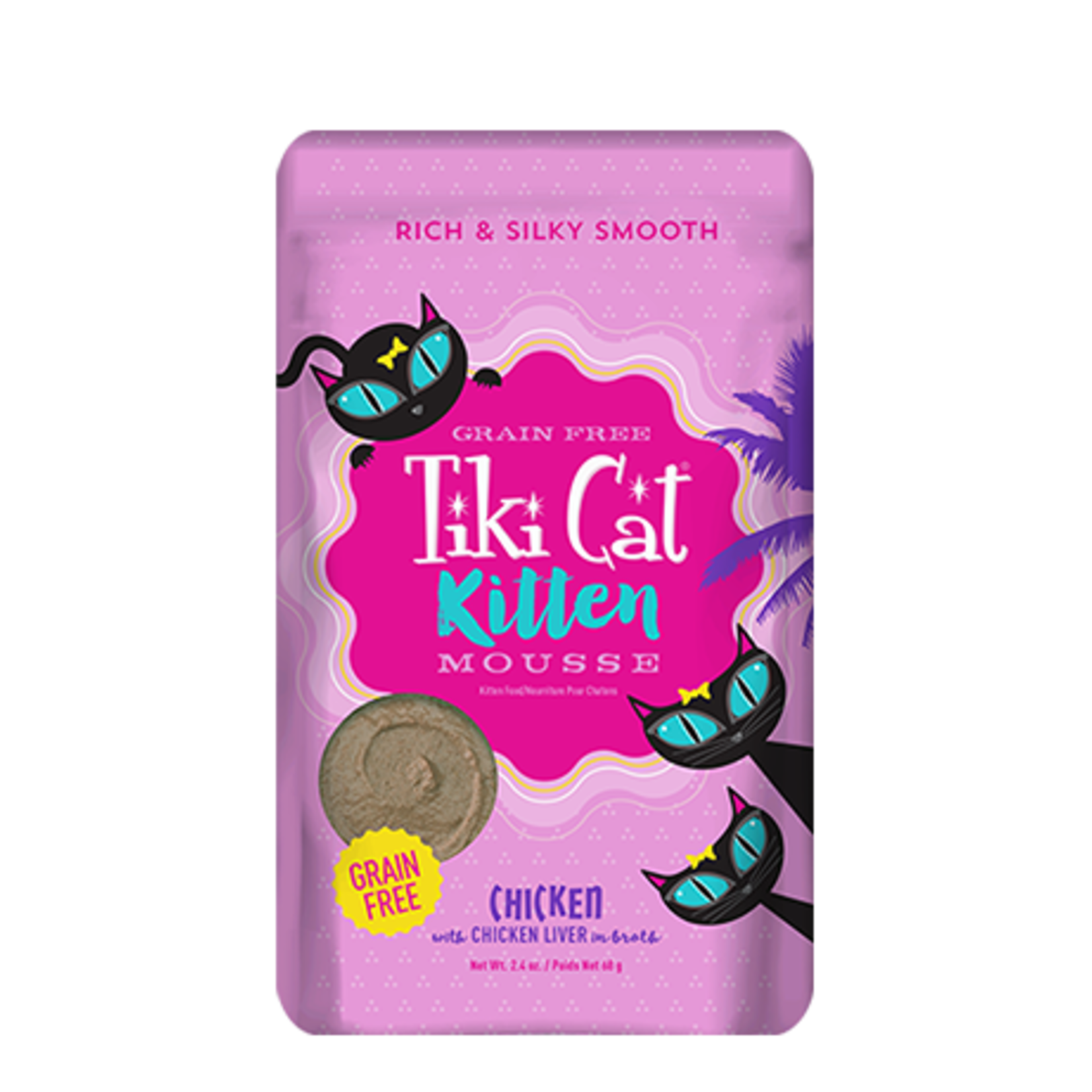 Tiki Cat & Tiki Dog Tiki Cat Velvet Mousse Kitten Food Pouch 2.4oz