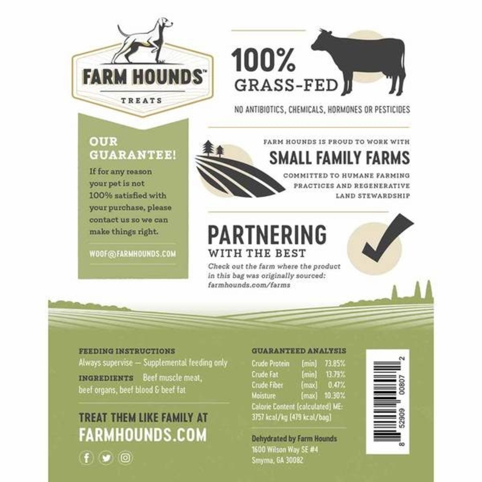 Farm Hounds FARM HOUNDS Beef Dog Treats 4.5oz