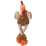 Worldwise GoDog GoDog Skinny Brown Rooster Dog Toy Small