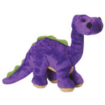 Worldwise/QPG/GoDog GoDog Just For Me Dino Bruto Dog Toy Purple