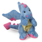 Worldwise/QPG/GoDog GoDog Periwinkle Dragon Dog Toy Small