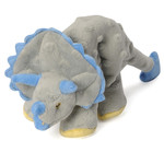 Worldwise/QPG/GoDog GoDog Grey Triceratops Dog Toy Small
