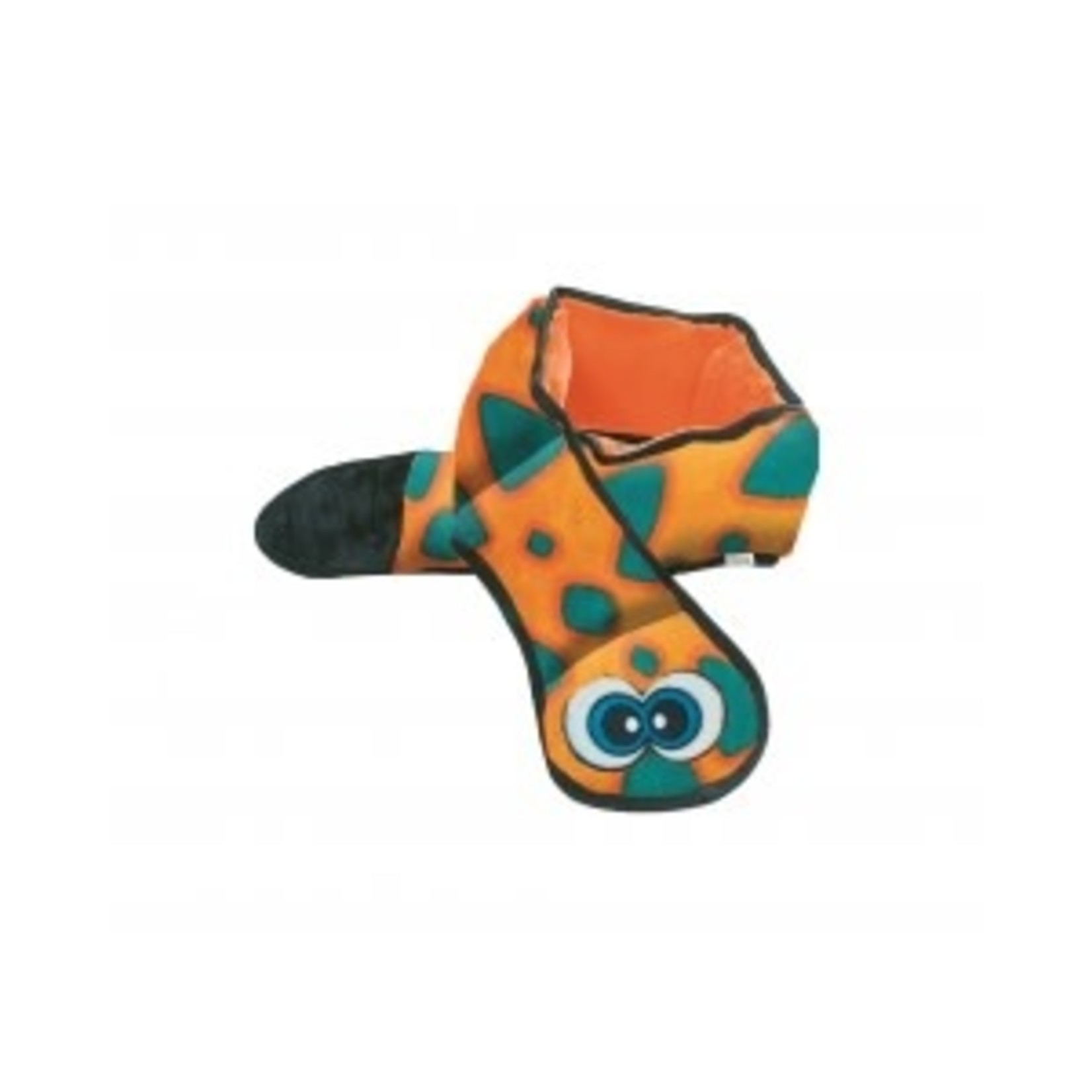 Outward Hound Outward Hound Invincibles 3-Squeak Snake Blue-Orange Dog Toy