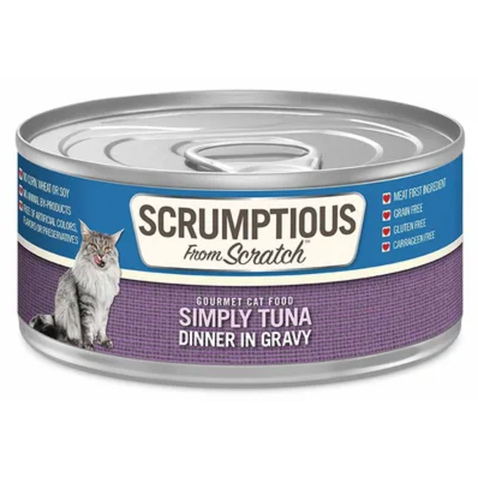 Scrumptious SCRUMPTIOUS Simply Tuna Cat Can 2.8oz