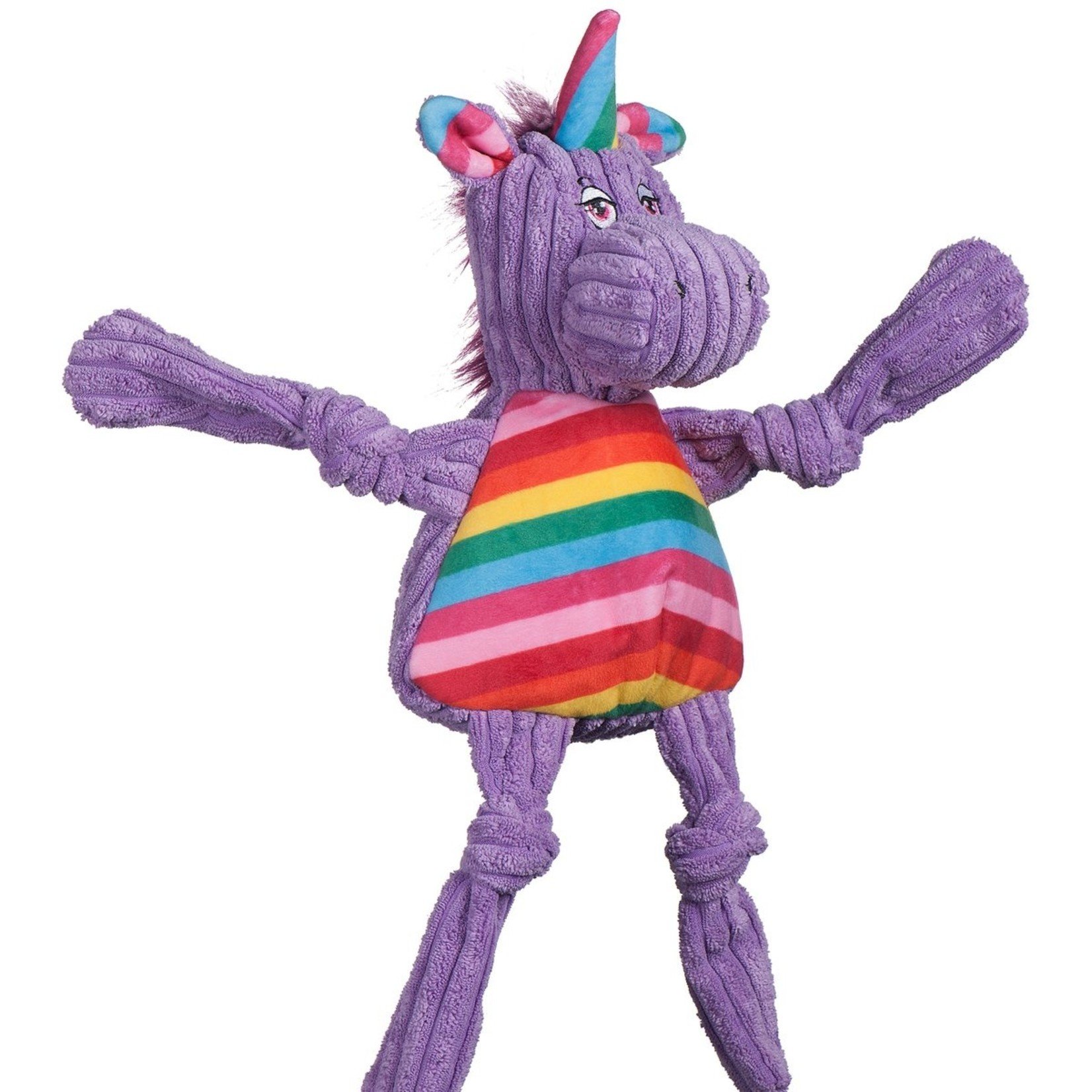 Hugglehounds HH Rainbow Knotties Unicorn Lg
