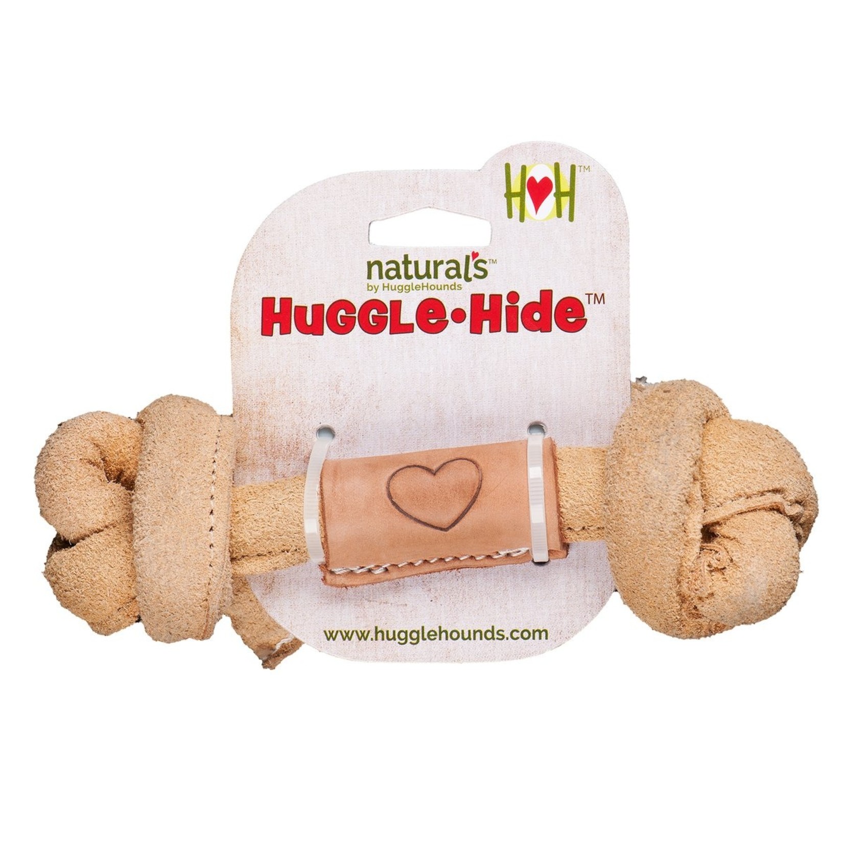 Hugglehounds HH Leather Knotted Bone Sm 4"