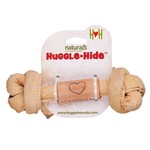 Hugglehounds HH Leather Knotted Bone Med 6"