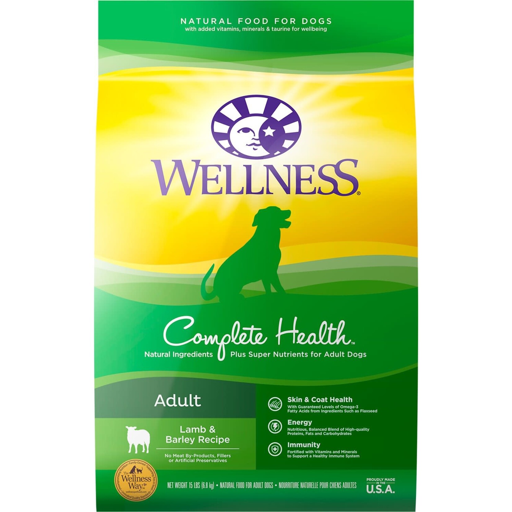 WELLNESS Complete Lamb & Barley 30# Dog *Special Order*