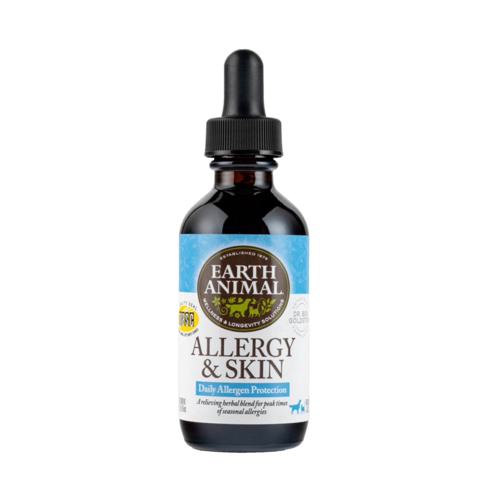 Earth Animal EARTH ANIMAL NATURAL REMEDIES ALLERGY & SKIN 2 OZ