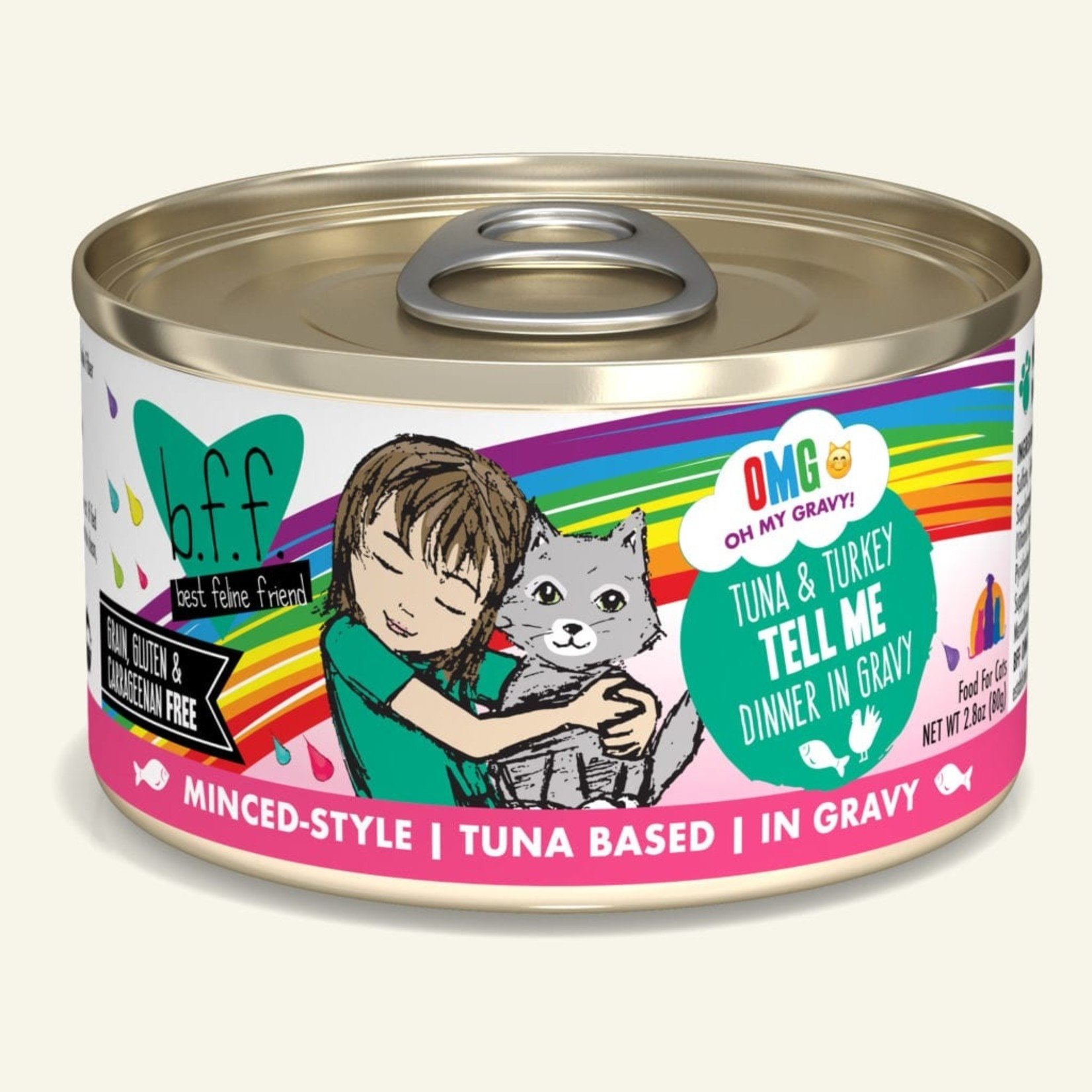 Weruva Weruva BFF OMG Tell Me Tuna Turkey Cat Can 2.8oz