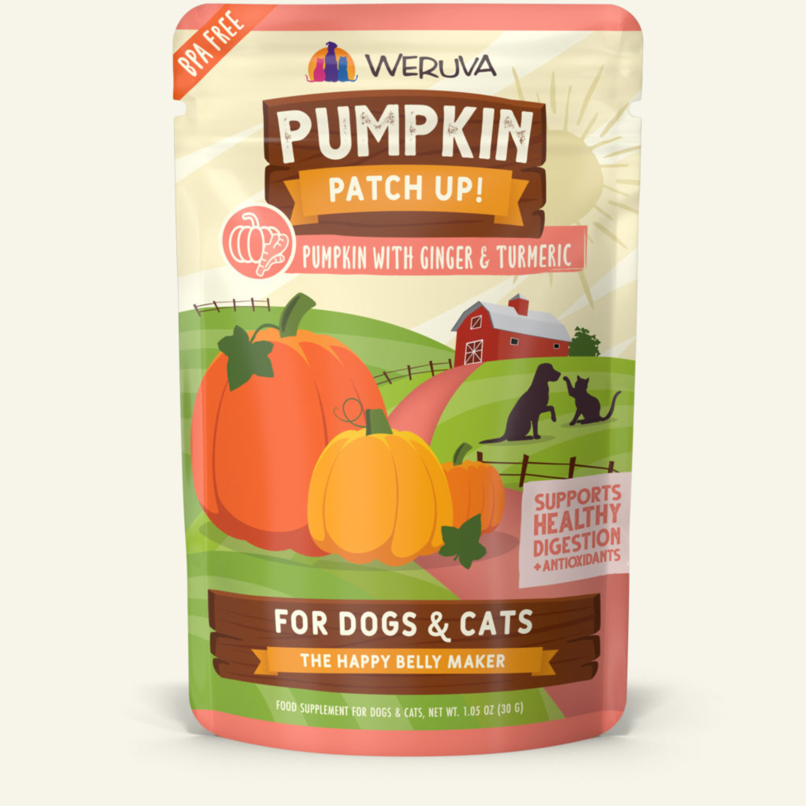 Weruva Weruva Pumpkin Patch Ginger & Turmeric Dog and Cat Supplement Pouch