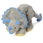 Worldwise GoDog GoDog Dino Triceratops Dog Toy Grey Lrg