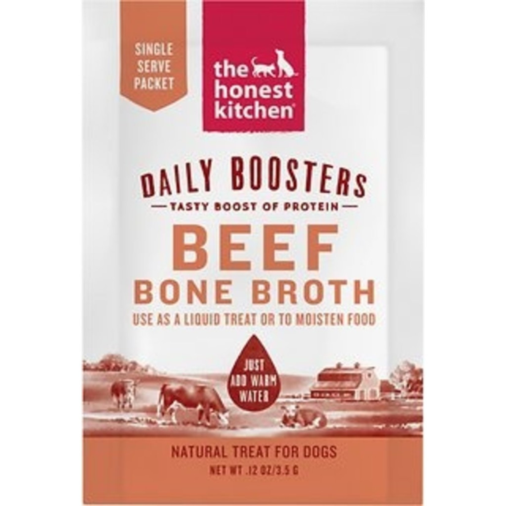 Honest Kitchen The Honest Kitchen Daily Boosters Instant Beef Bone Broth Dog 0.12oz Pouch