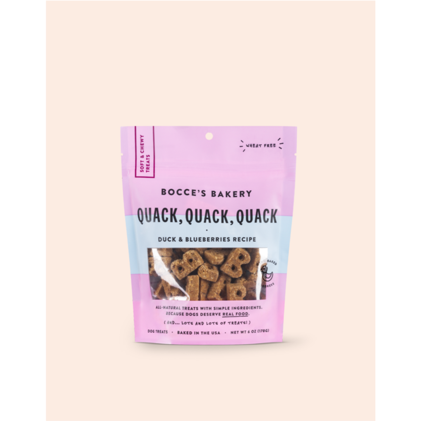 Bocce's Bocce's Bakery Soft & Chewy Quack Duck Dog Treats 6oz *Special Order*